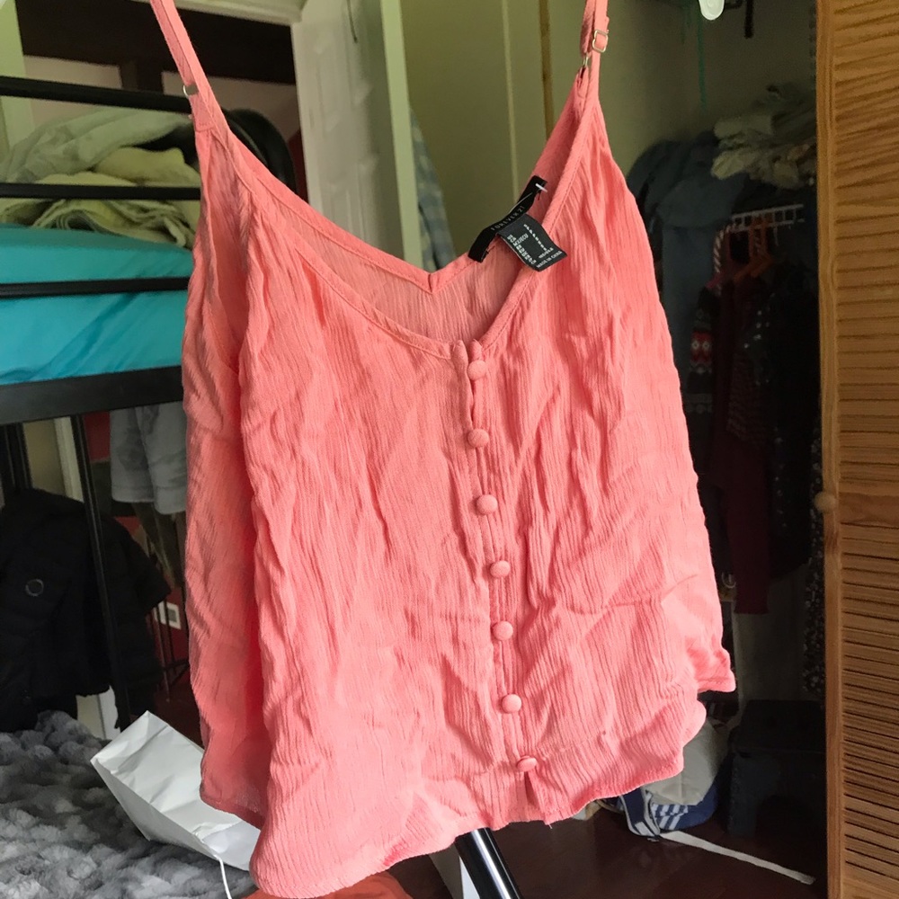 Forever 21, Ladies Coral Cami with adjustable straps